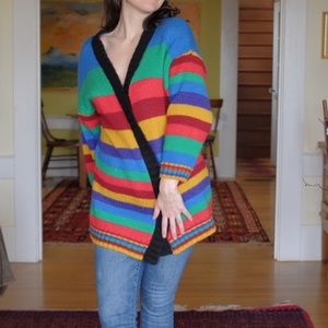 Vintage handmade colorful cardigan
